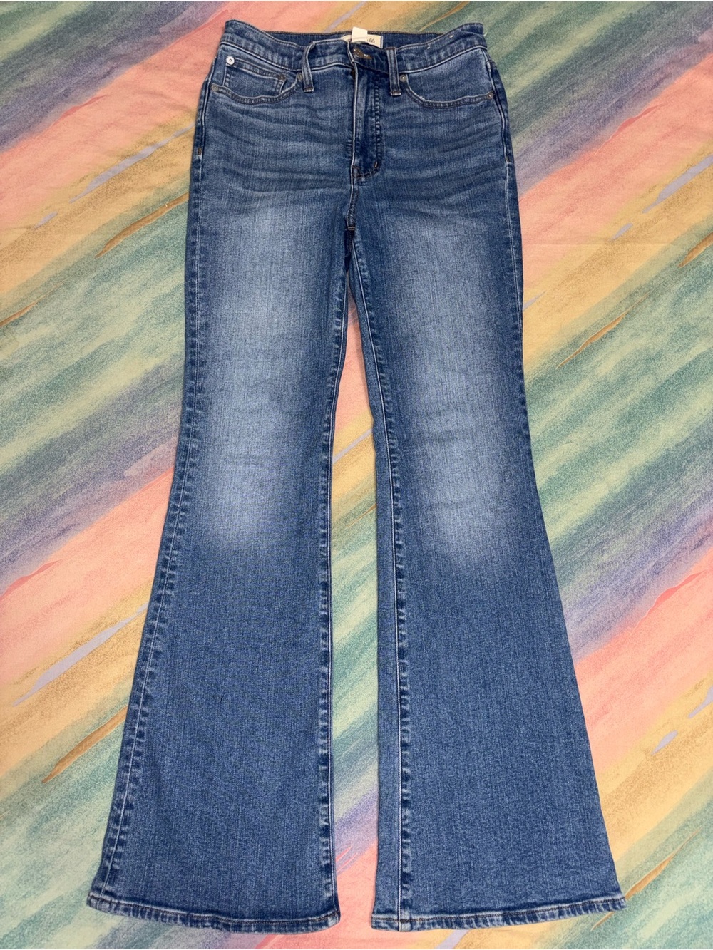 Madewell Skinny Flare Jeans light blue wash size 26